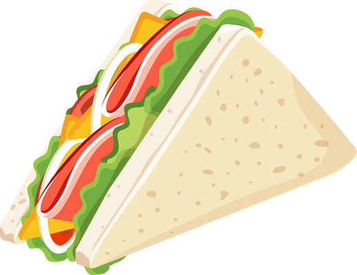 Clubhouse Sandwich Illustration